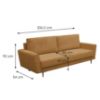 Obrazek Sofa Mona miodowy sztruks Poso 1