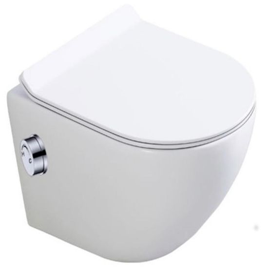 Obrazek Miska bezkołnierzowa Niagara z funkcją bidetu z deską W-O