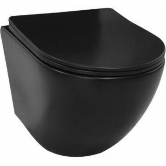 Obrazek Miska bezkołnierzowa Alice z deską w-0 czarna