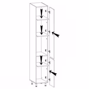 Obrazek Szafka kuchenna Gardena D40SP grey