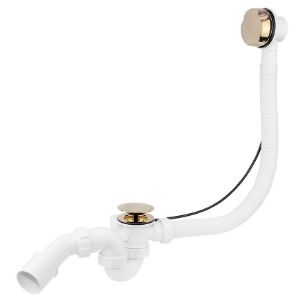 Obrazek  Syfon wannowy złoty automat 