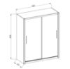 Obrazek Korpus szafy Verona 120 biały mat
