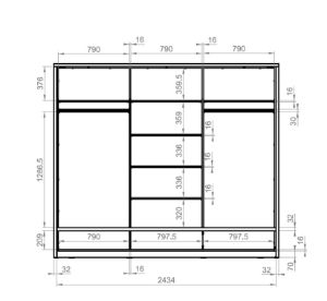 Obrazek Szafa Arti 250 AR-01