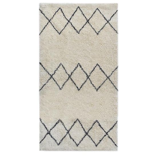 Obrazek Dywan Berber 01 ecru/czerń 70x140 Merkury Home 