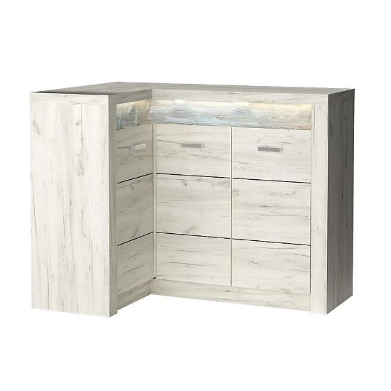 Obrazek  Komoda narożna odbicie Indianapolis I15 kraft biały 