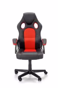 Obrazek Fotel gabinetowy Velma czarny/czerwony