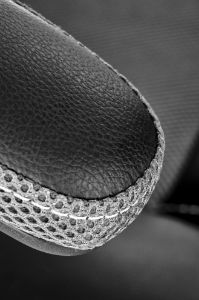 Obrazek Fotel gabinetowy Velma czarny/popielaty