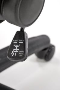 Obrazek Fotel gabinetowy Bumio czarny/popielaty