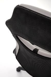 Obrazek Fotel gabinetowy Bumio czarny/popielaty