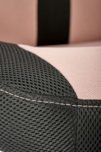 Obrazek Fotel gabinetowy Bumio różowy/czarny