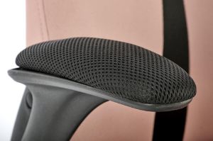 Obrazek Fotel gabinetowy Bumio różowy/czarny