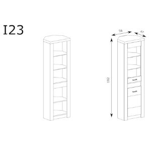 Obrazek Witryna Narożna Indianapolis I23 Jesion Jasny 
