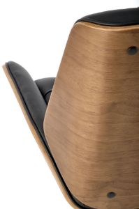 Obrazek Fotel gabinetowy Favin orzech/czarny