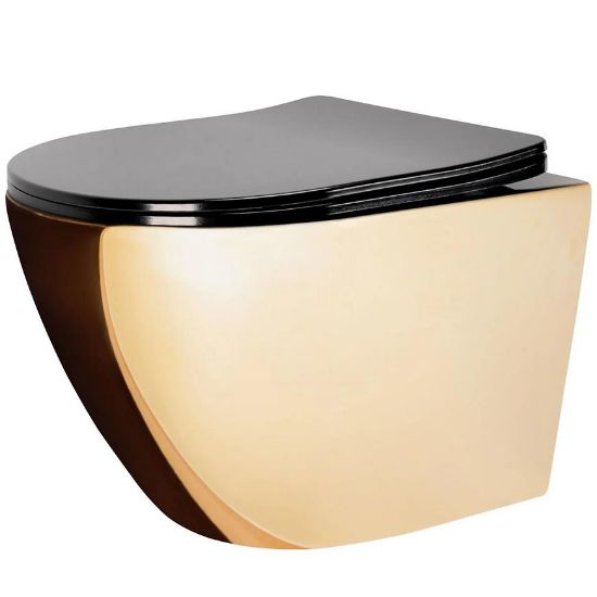 Obrazek Miska zawieszana Carlo Mini Rimless white/black