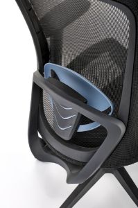 Obrazek Fotel gabinetowy Faux czarny