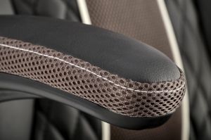 Obrazek Fotel gabinetowy Henry czarny/popielaty