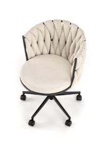 Obrazek Fotel gabinetowy Nolan jasny beżowy