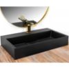 Obrazek Umywalka nablatowa/ścienna Goya Black Mat 60 konglomerat