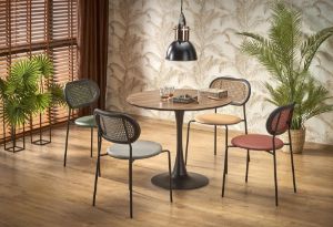 Obrazek Stół Elmo orzech/czarny