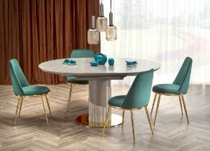 Obrazek Stół rozkładany Dore marmur popielaty