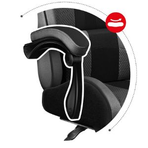 Obrazek  Fotel gamingowy HZ-Force 4.7 Grey Mesh 