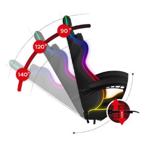 Obrazek  Fotel gamingowy HZ-Force 4.7 RGB Mesh 
