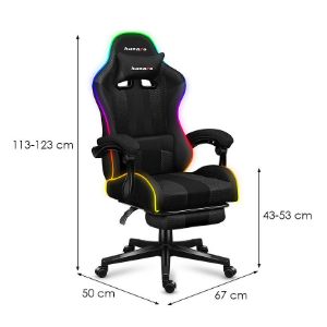Obrazek  Fotel gamingowy HZ-Force 4.7 RGB Mesh 