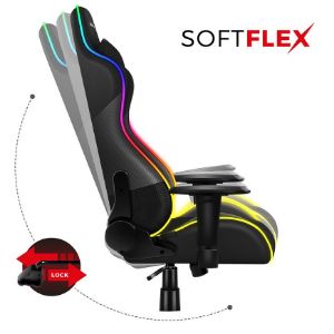 Obrazek Fotel gamingowy Hz-Force 6.2 Black RGB 
