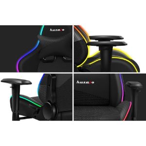 Obrazek Fotel gamingowy Hz-Force 6.2 Black RGB 