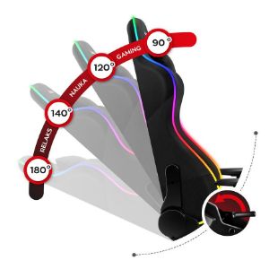 Obrazek Fotel gamingowy HZ-Force 6.2 Mesh RGB 
