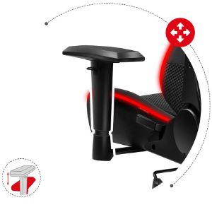 Obrazek Fotel gamingowy HZ-Force 6.2 Mesh RGB 