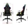 Obrazek Fotel gamingowy HZ-Force 6.2 Mesh RGB 