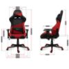 Obrazek  Fotel gamingowy Hz-Force 6.2 Red Mesh 