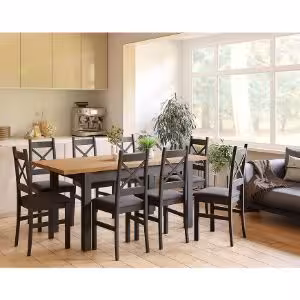 Obrazek Zestaw stół i krzesła Mini czarny/craft