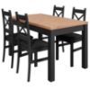Obrazek Zestaw stół i krzesła Mini czarny/artisan