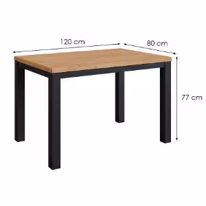 Obrazek Stół Oskar d120 czarny/craft
