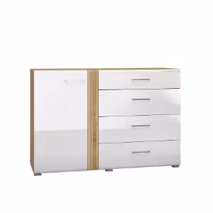 Obrazek Komoda Adagio 04 dąb castello/biały połysk