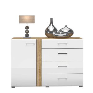 Obrazek Komoda Adagio 04 dąb castello/biały połysk