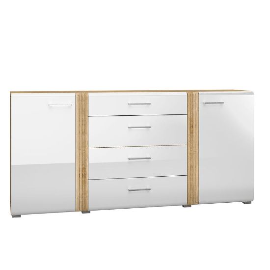 Obrazek Komoda Adagio 06 dąb castello/biały połysk