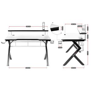 Obrazek Biurko gamingowe HZ-Hero 5.0 white