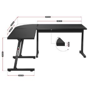 Obrazek Biurko gamingowe HZ-Hero 6.0 black