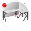 Obrazek Biurko gamingowe HZ-Hero 6.3 white