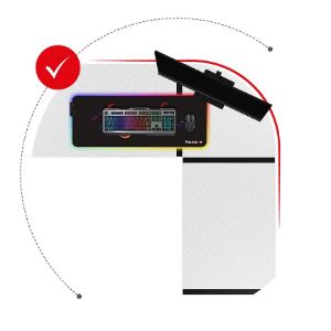 Obrazek Biurko gamingowe HZ-Hero 6.3 white