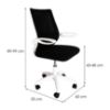 Obrazek Krzesło obrotowe Rey 4798 czarne/białe