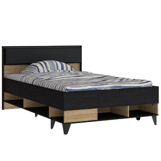 Obrazek Łóżko Liona LYAL1122-M687 dąb Mauvella /dąb Cabezone