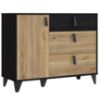 Obrazek Komoda Liona LYAK221-M688 dąb Mauvella/dąb Cabezone