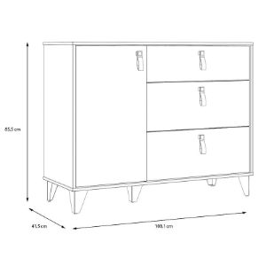 Obrazek Komoda Liona LYAK221-M688 dąb Mauvella/dąb Cabezone