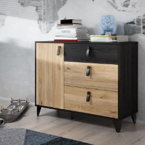 Obrazek Komoda Liona LYAK221-M688 dąb Mauvella/dąb Cabezone