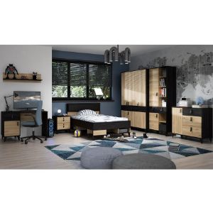 Obrazek Komoda Liona LYAK221-M688 dąb Mauvella/dąb Cabezone