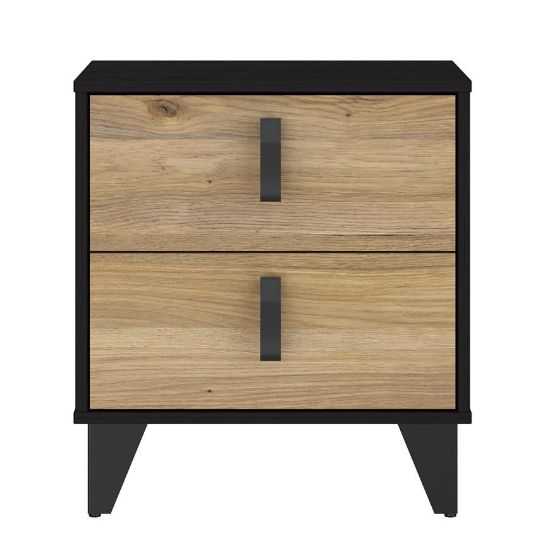 Obrazek Szafka nocna Liona LYAK011-M686 dąb Mauvella/dąb Cabezone